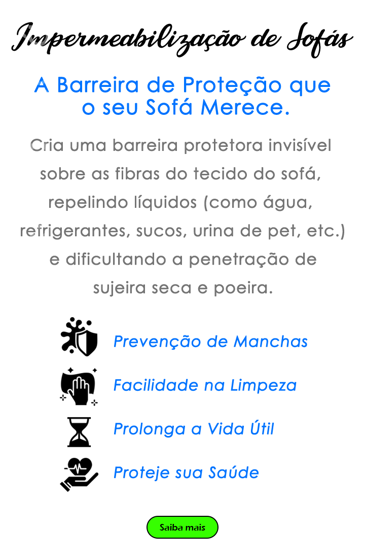 Impermeabilização de Sofás e Estofados